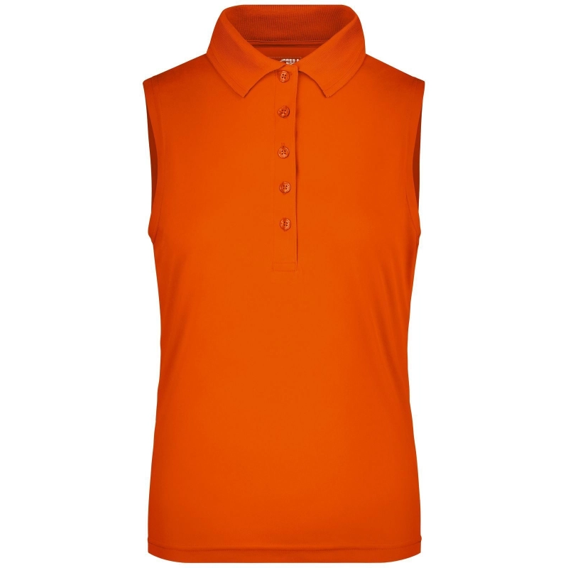 Polo sans manches femme