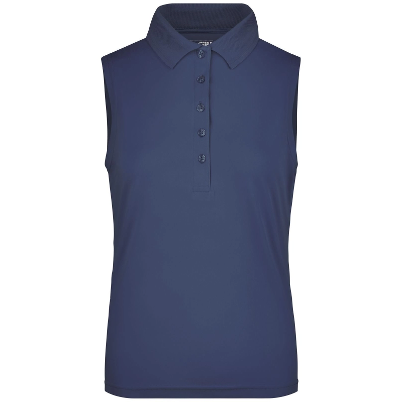 Polo sans manches femme