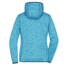 Veste en tricot polaire avec capuche femme