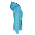 Veste en tricot polaire avec capuche femme