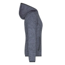 Veste en tricot polaire avec capuche femme