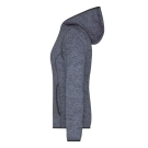 Veste en tricot polaire avec capuche femme