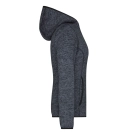 Veste en tricot polaire avec capuche femme