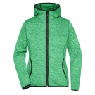 Veste en tricot polaire avec capuche femme