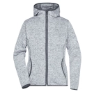 Veste en tricot polaire avec capuche femme
