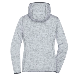 Veste en tricot polaire avec capuche femme