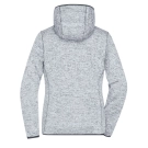 Veste en tricot polaire avec capuche femme