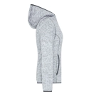 Veste en tricot polaire avec capuche femme