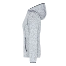 Veste en tricot polaire avec capuche femme