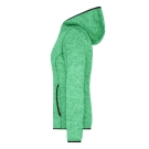 Veste en tricot polaire avec capuche femme