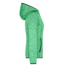 Veste en tricot polaire avec capuche femme