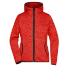 Veste en tricot polaire avec capuche femme