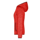 Veste en tricot polaire avec capuche femme