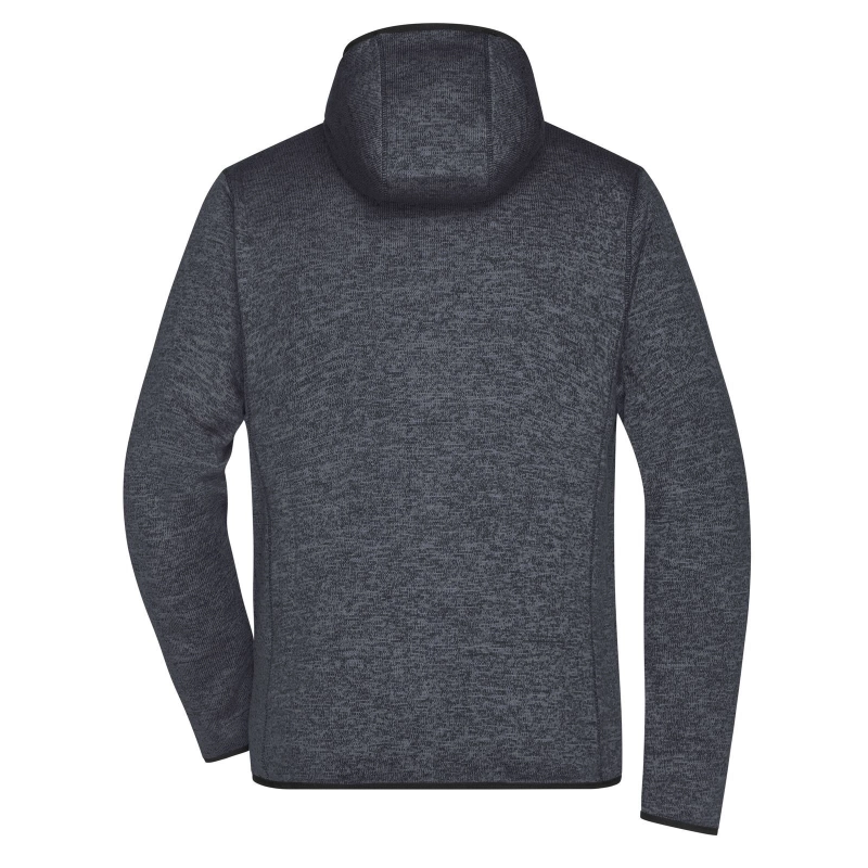 Veste en tricot polaire avec capuche homme