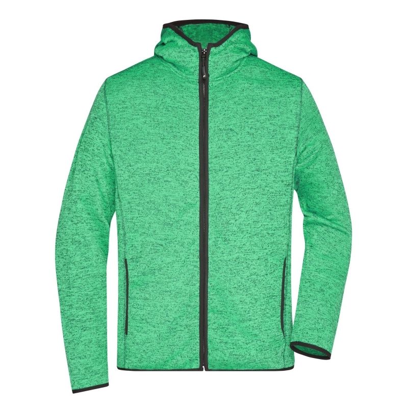 Veste en tricot polaire avec capuche homme