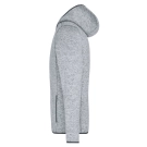 Veste en tricot polaire avec capuche homme