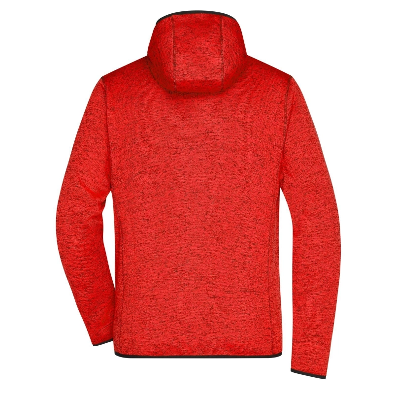 Veste en tricot polaire avec capuche homme