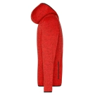 Veste en tricot polaire avec capuche homme