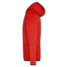 Veste en tricot polaire avec capuche homme