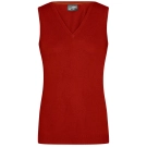 Pull sans manches col V femme