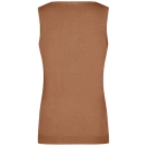 Pull sans manches col V femme