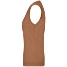 Pull sans manches col V femme