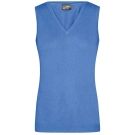 Pull sans manches col V femme