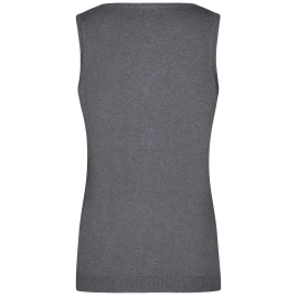 Pull sans manches col V femme