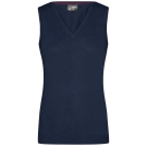 Pull sans manches col V femme