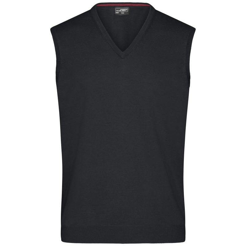Pull sans manches col V homme