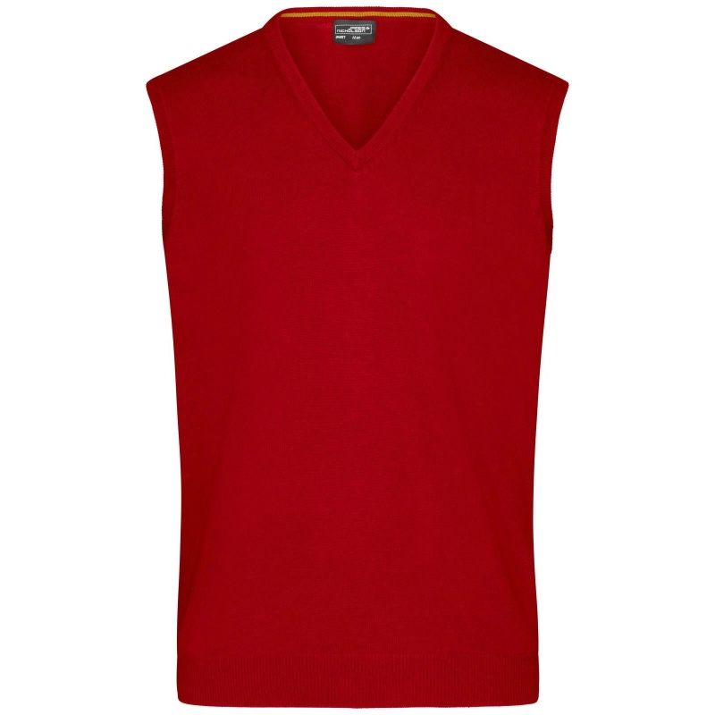 Pull sans manches col V homme