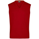 Pull sans manches col V homme
