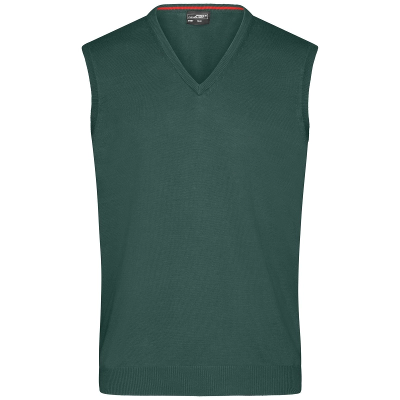 Pull sans manches col V homme