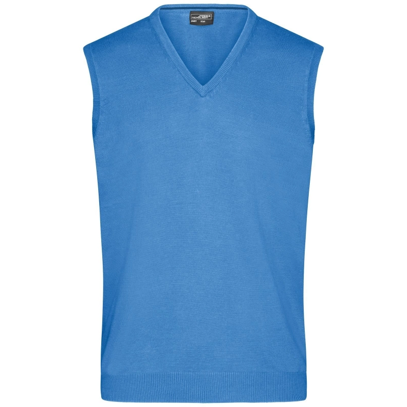 Pull sans manches col V homme