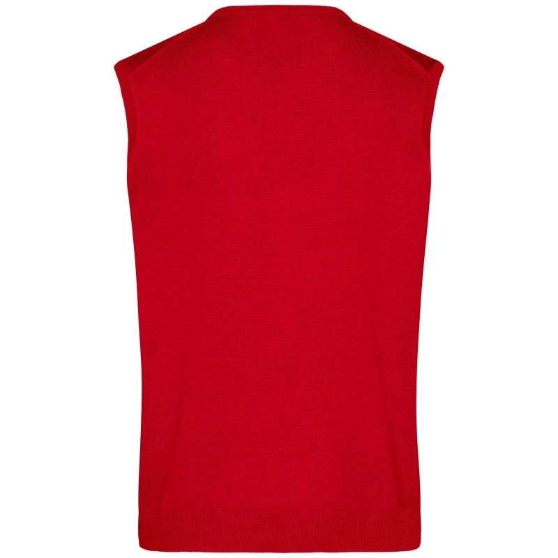 Pull sans manches col V homme