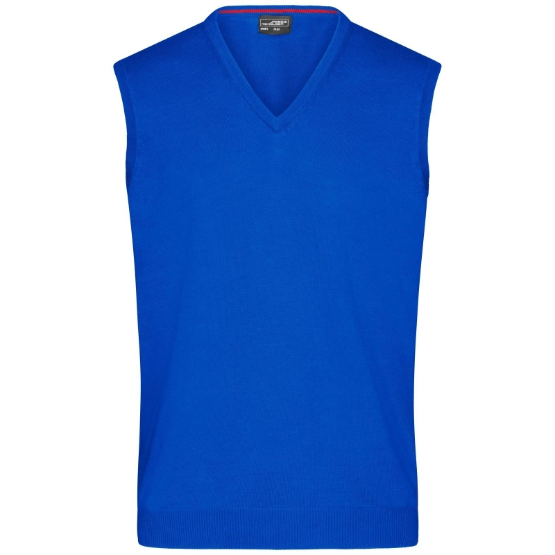 Pull sans manches col V homme