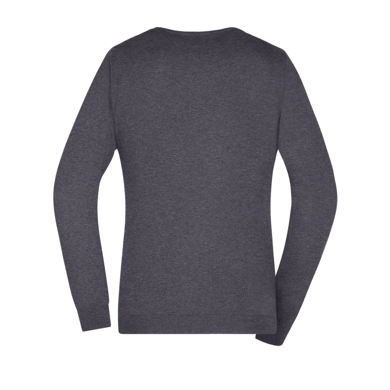 Pull col V femme