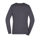 Pull col V femme