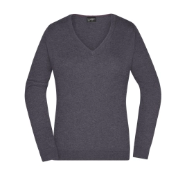 Pull col V femme