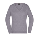 Pull col V femme