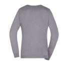 Pull col V femme