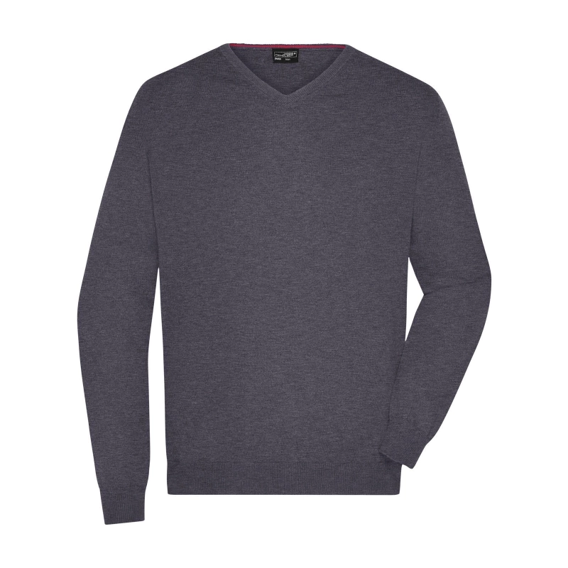 Pull col V homme