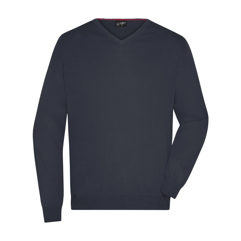 Pull col V homme