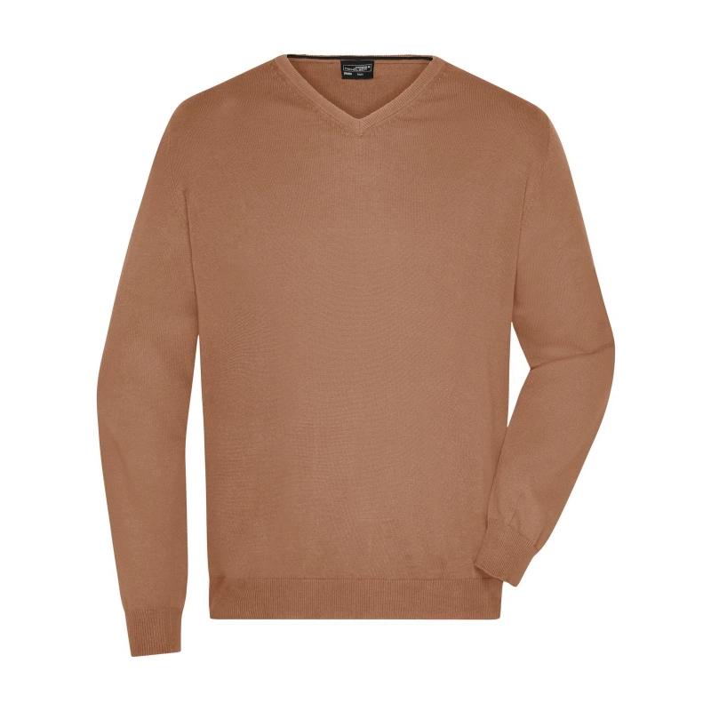 Pull col V homme