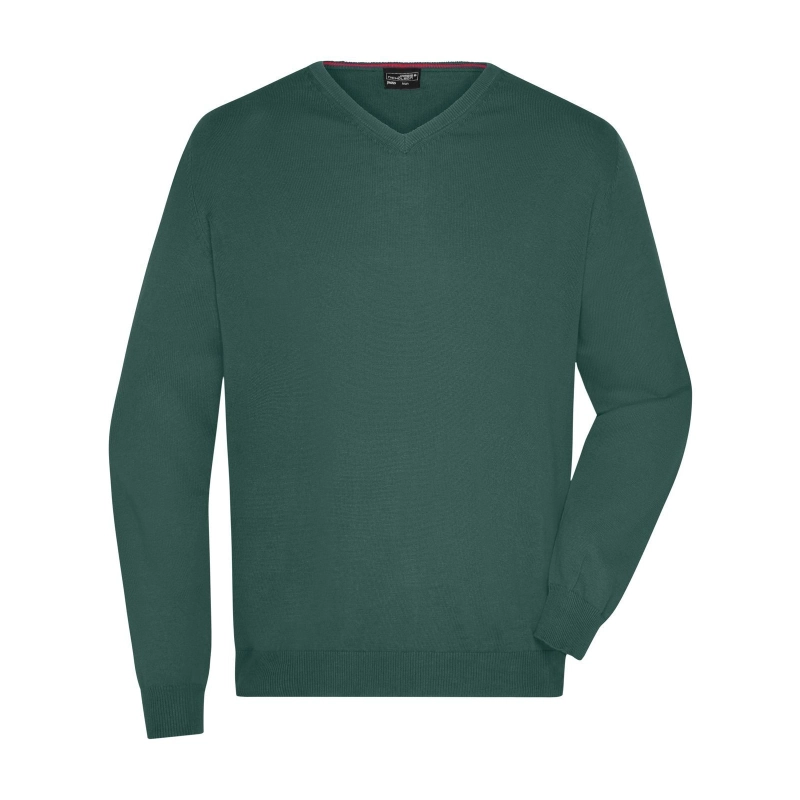 Pull col V homme