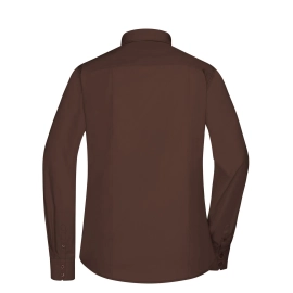 Chemise femme à manches longues en popeline