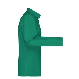 Chemise femme à manches longues en popeline