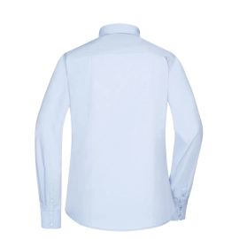 Chemise femme à manches longues en popeline