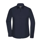 Chemise femme à manches longues en popeline