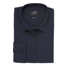 Chemise femme à manches longues en popeline